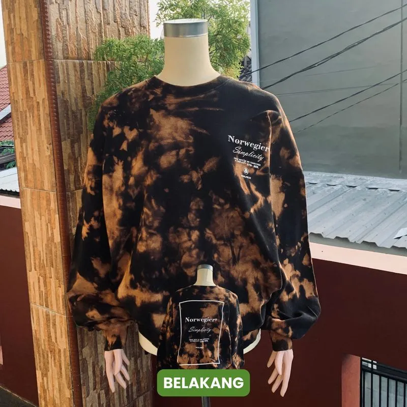 CREWNECK GEMOY THRIFT OVERSIZE MOTIF PREMIUM photo 1