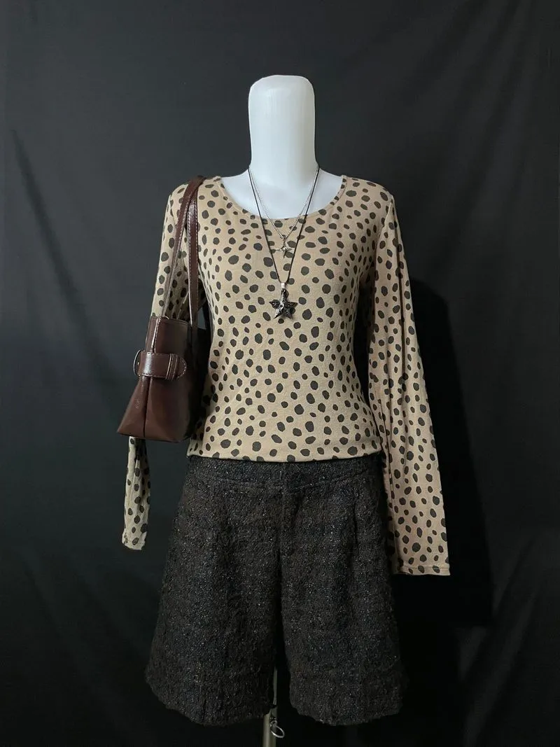 y2k polkadot long sleeve  photo 1
