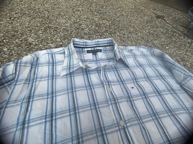 Tommy Hilfiger Indie Casual Casual shirt Pria white blue photo 1