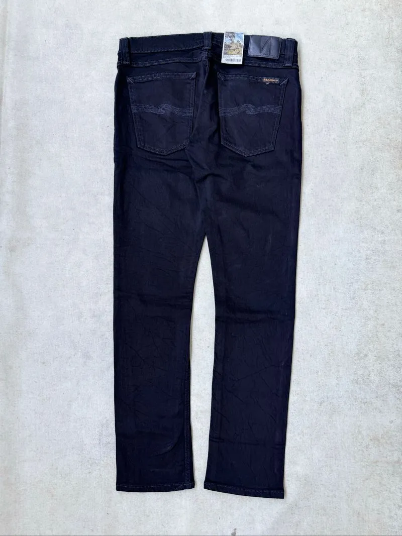 Nudie co long john black black jeans  photo 1