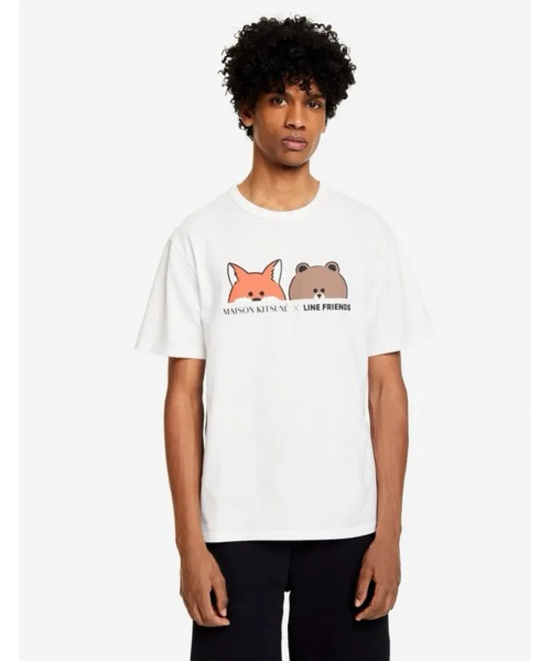 Maison kitsune X line friends thsirt photo 1