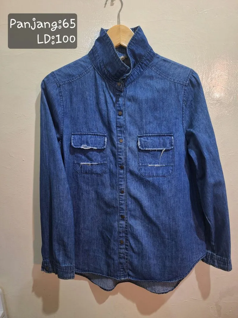 Kemeja denim wanita photo 1