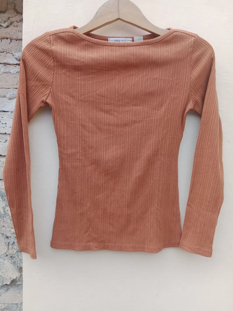Casual T-shirt Wanita orange photo 1