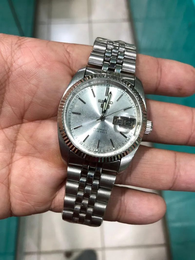 jam tangan seiko 5 otomatis silves siap pakaia fungsi normal photo 1