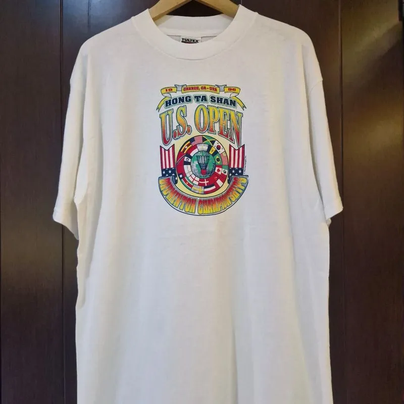 Kaos Vintage Badminton Championship Hong Ta Shan US Ope 1996 photo 1