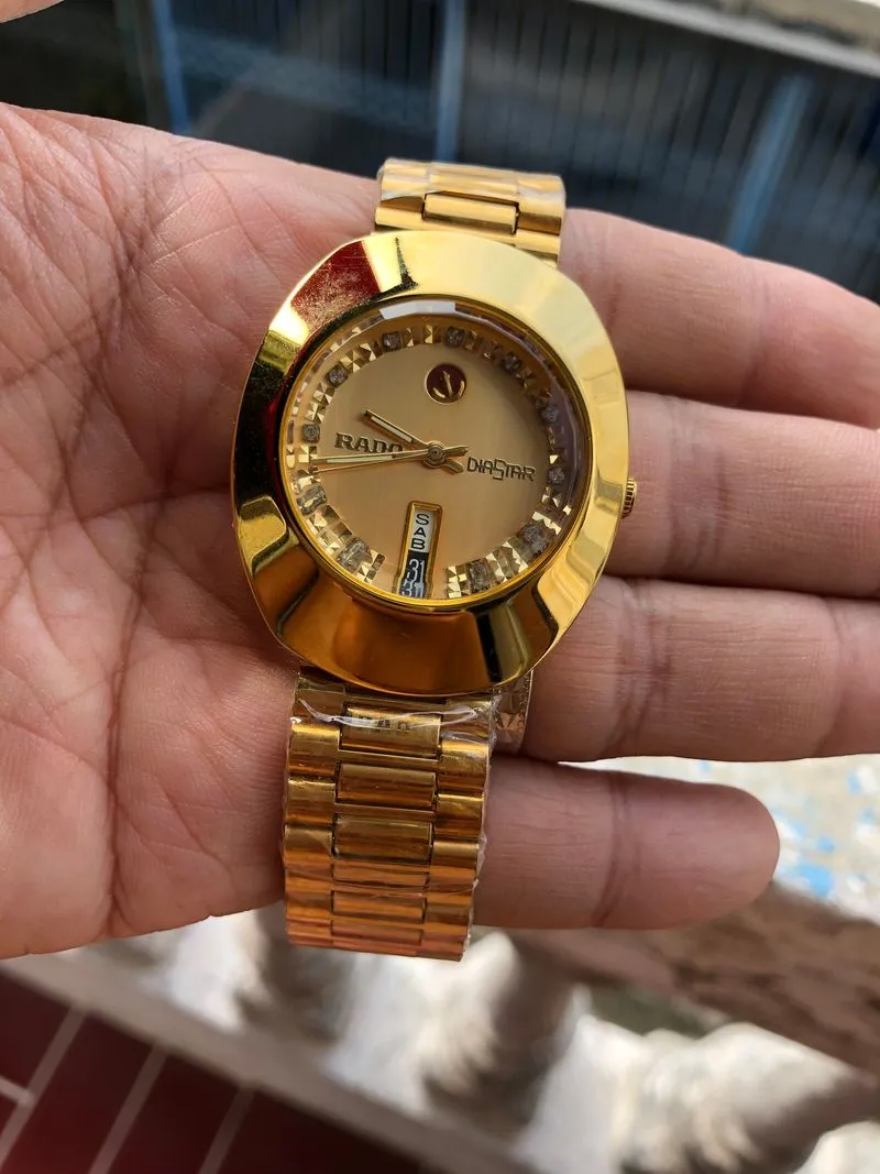 jam tangan klasik pria gold otomatis rado photo 1