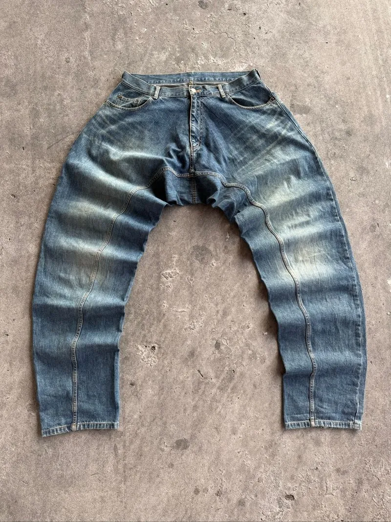 Rare💥Miharayasuhiro Wide Leg Vintage Denim Pants photo 1