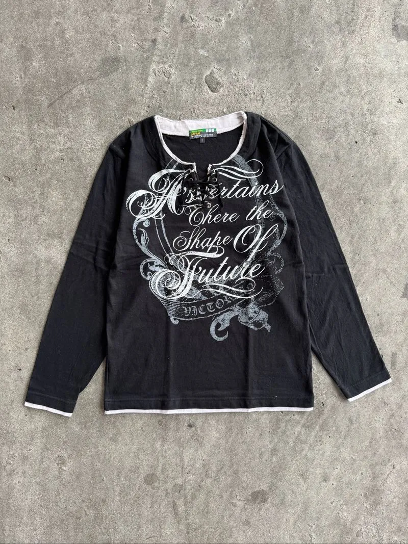 Oxfam Laceup Poem LS Tee photo 1