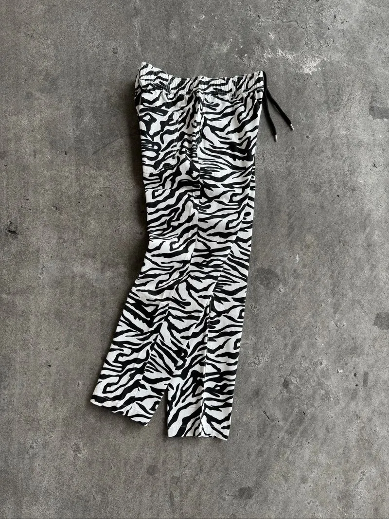 00’s Jungle Storm Zebra Cotton Easy Pants photo 1