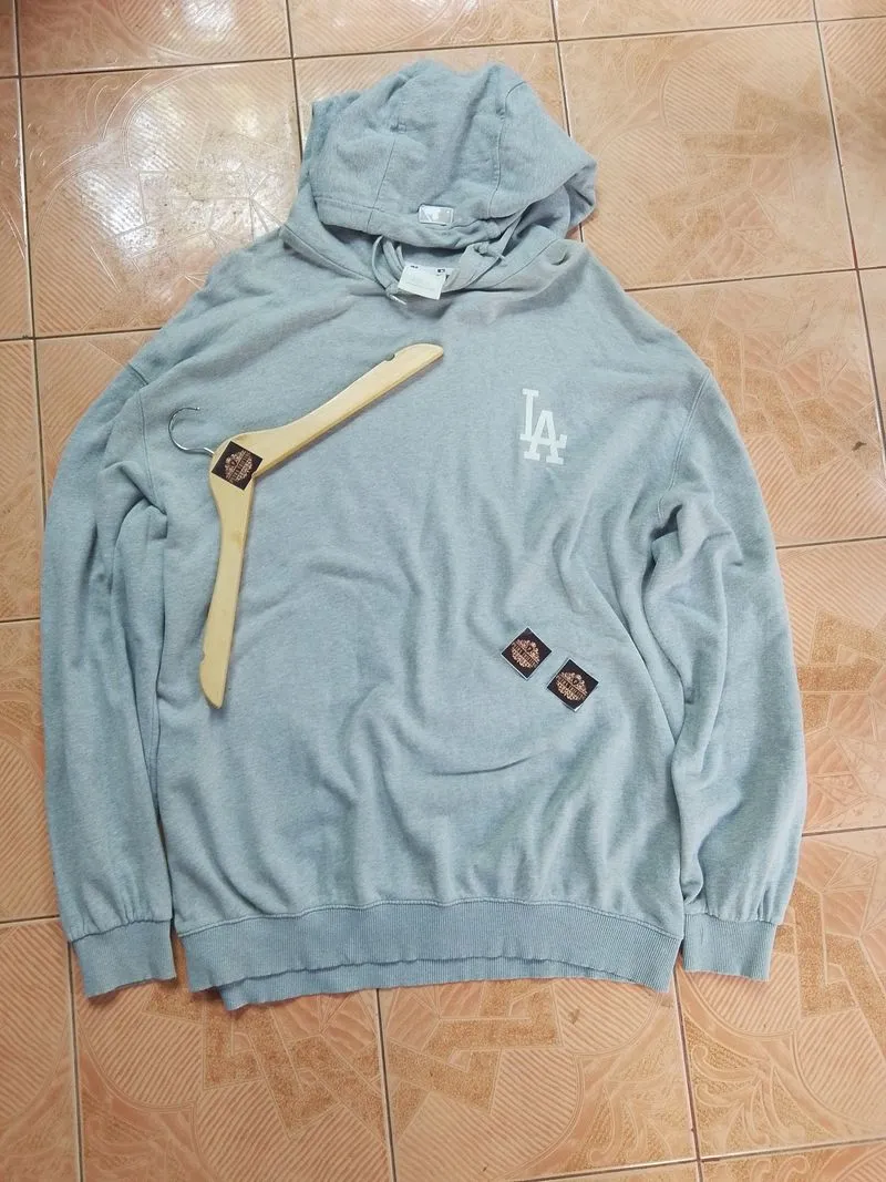 MLB Casual Hoody Pria white gray photo 1