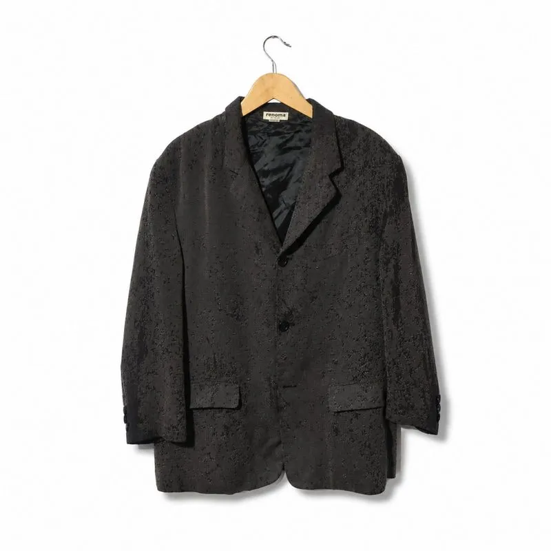 Blazer Vintage Renoma Paris Motif Jacquard Oversize photo 1