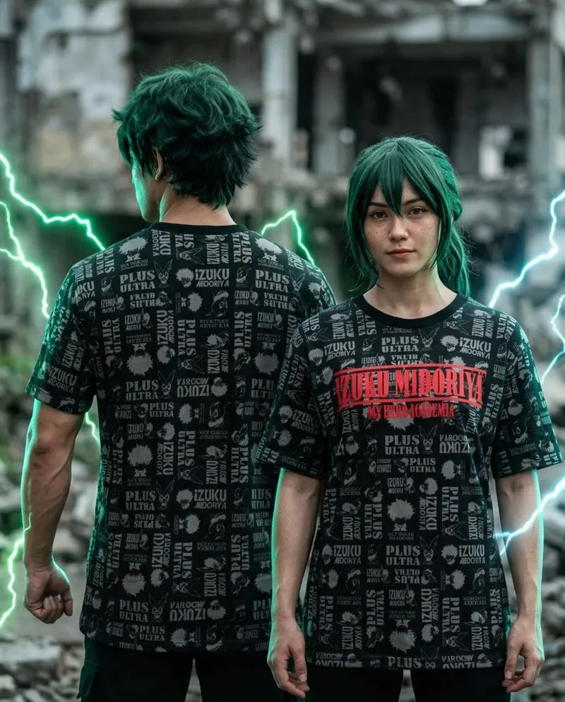 My Hero Academia "Izuku Midoriya Plus Ultra" AOP Anime Tee photo 1