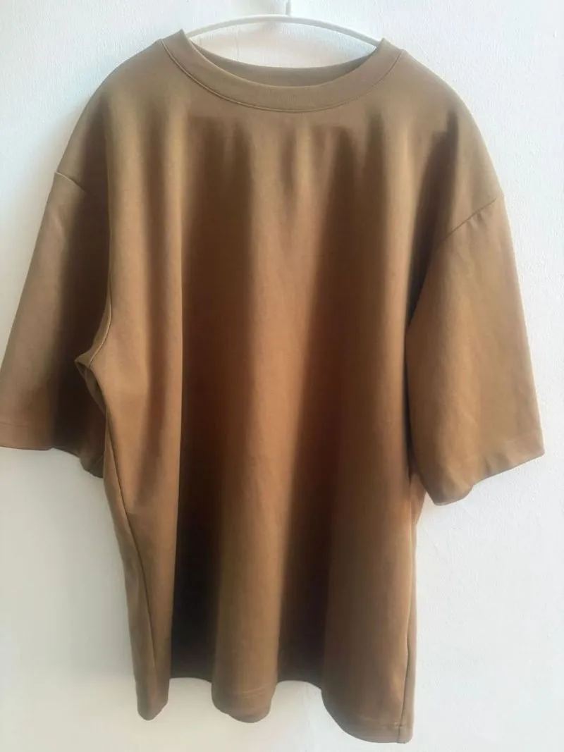 Uniqlo AIRism Cotton Oversized T-Shirt - Kaus Size L photo 1