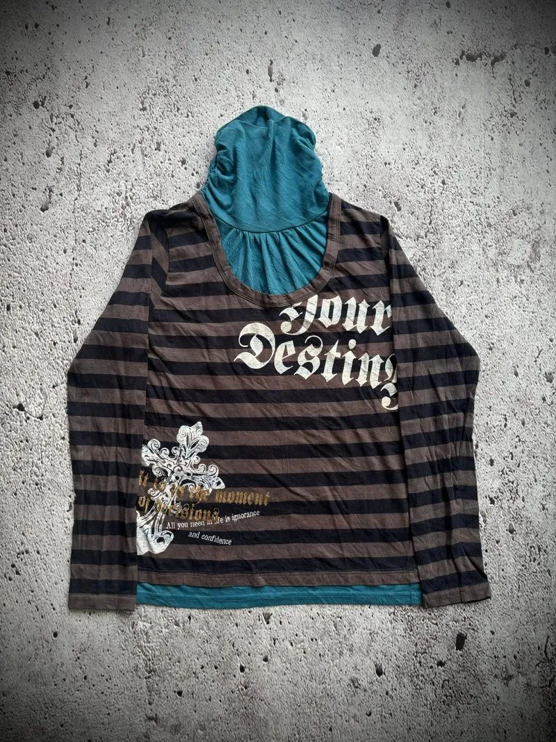 Longsleeve strange heaven y2k/chrome hearts grunge second  photo 1