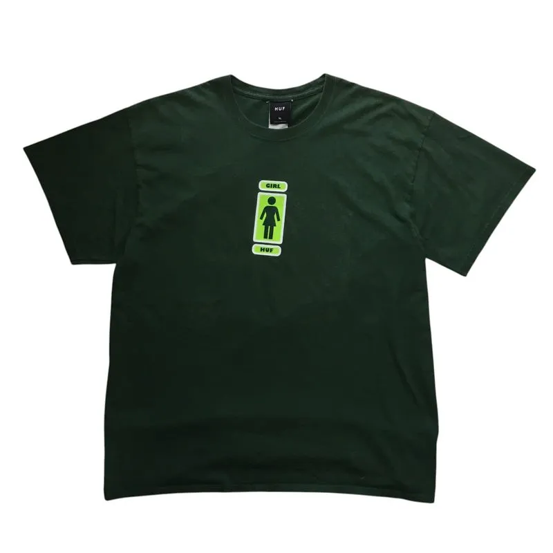 HUF x Girl Skateboards Center Logo Tees photo 1