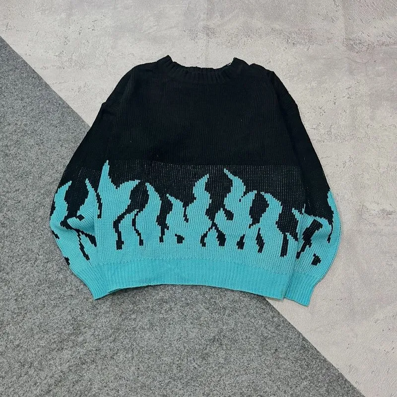 FLAME PATTERN KNITSWEATER photo 1