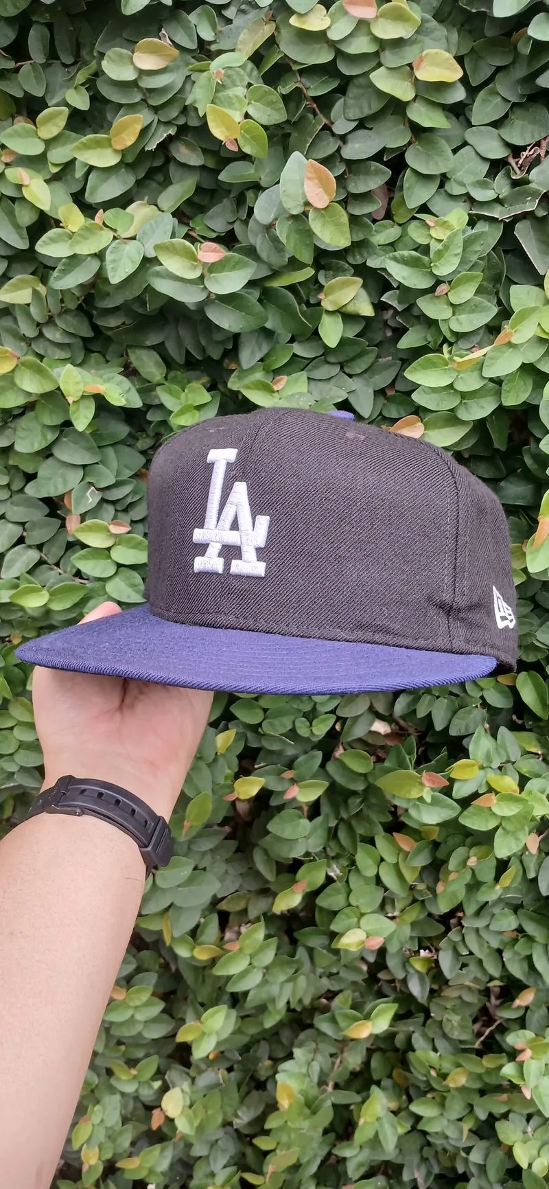 New Era Vintage Sportswear Hat Pria navy black photo 1