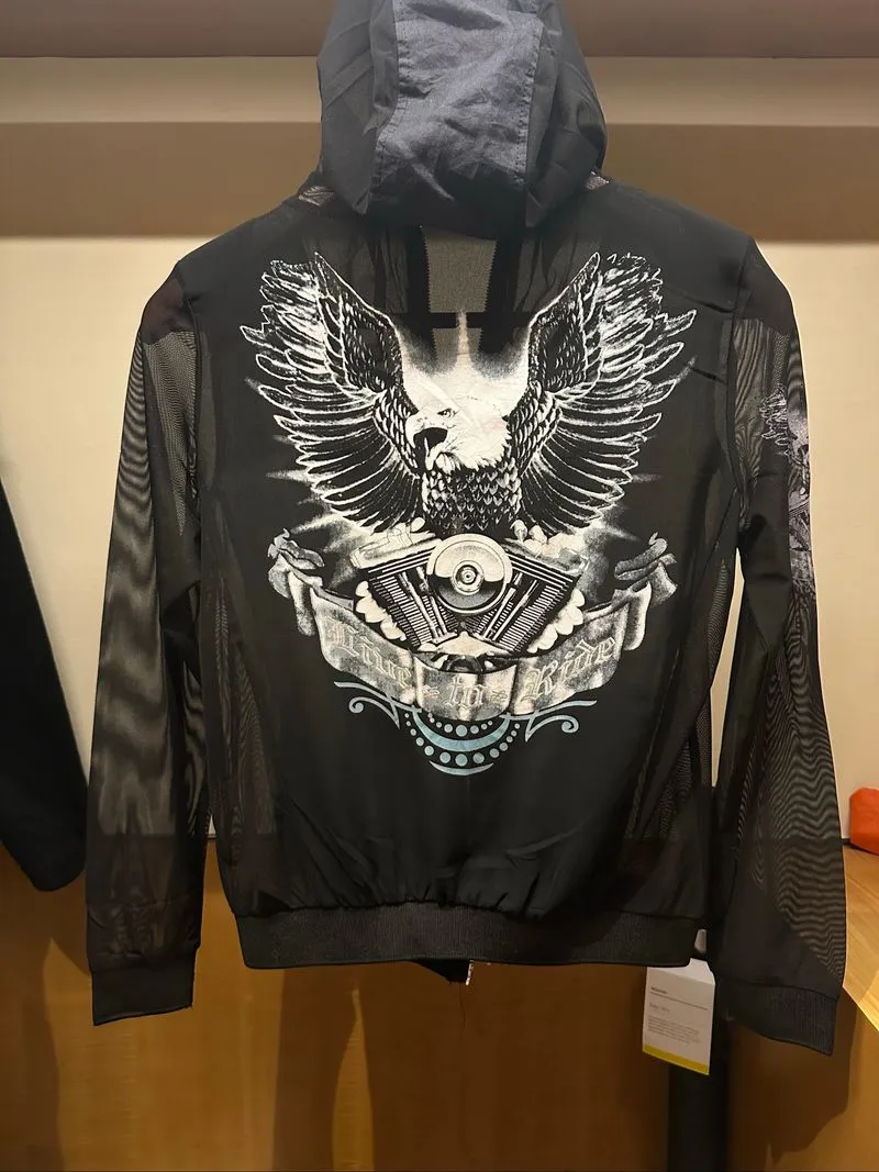 Vintage y2k double full zip jacket like harley von dutch photo 1