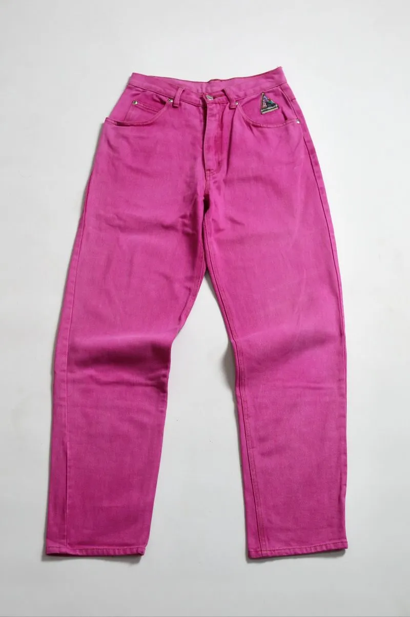 Celana Jeans Pink High Waist Wanita 💖 photo 1