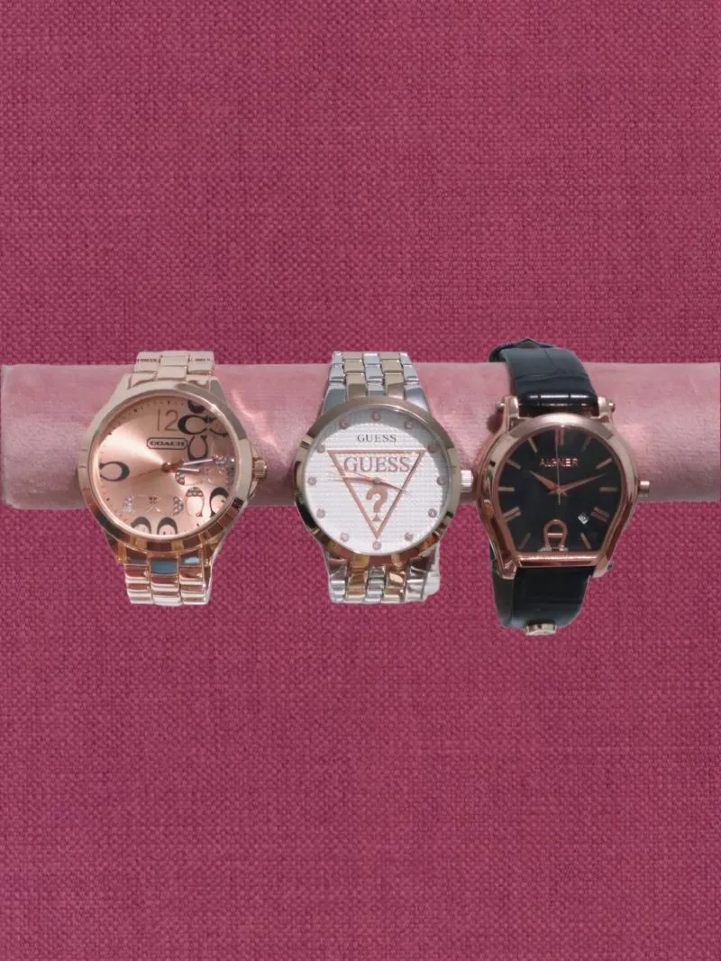 Jam Tangan Wanita Guess Coach Aigner Jam Casual Pesta Strap  photo 1