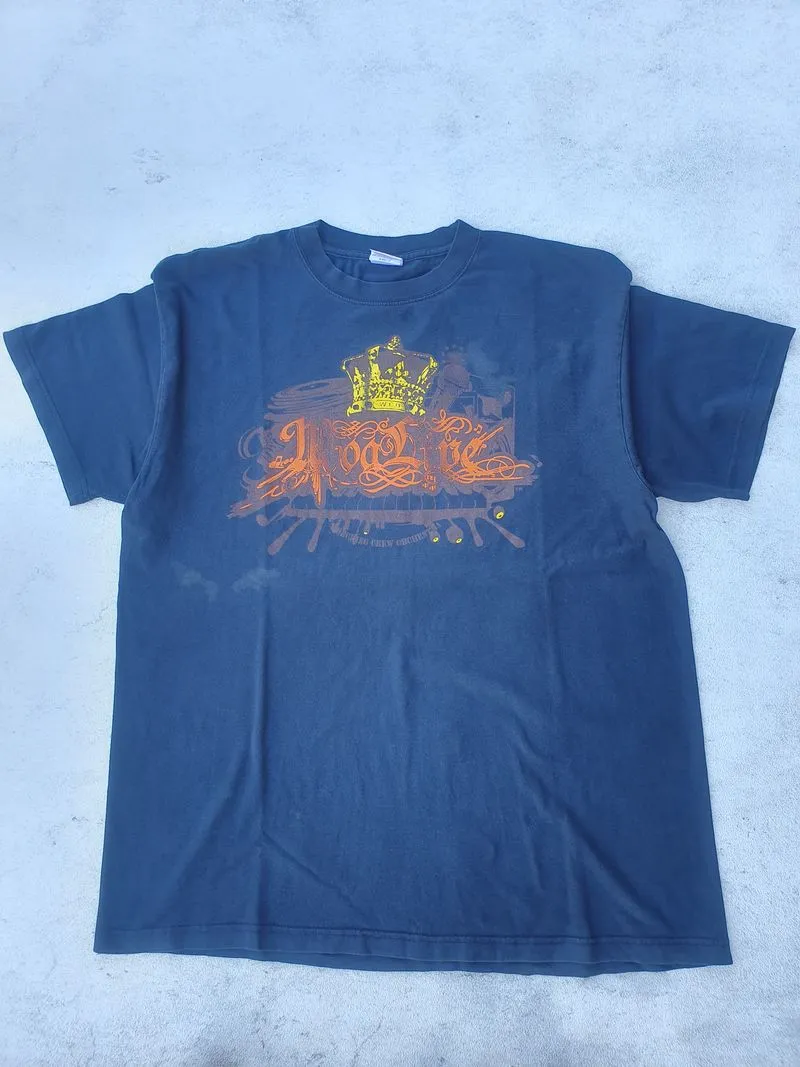 Vintage T-shirt Pria navy photo 1