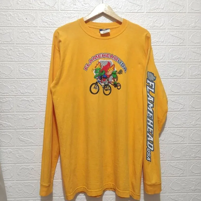 JNCO Vintage Skater T-shirt Pria yellow photo 1