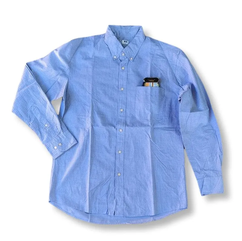 UNIQLO POLKADOT POCKET LONG SHIRT | KEMEJA | MNZA 13 photo 1