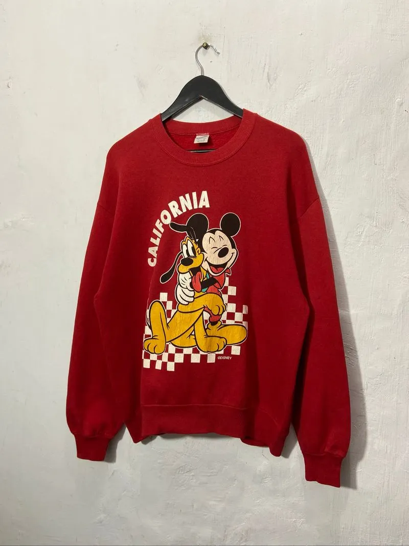 Vintage Velva Sheen Disney California Red Sweatshirt Unisex  photo 1