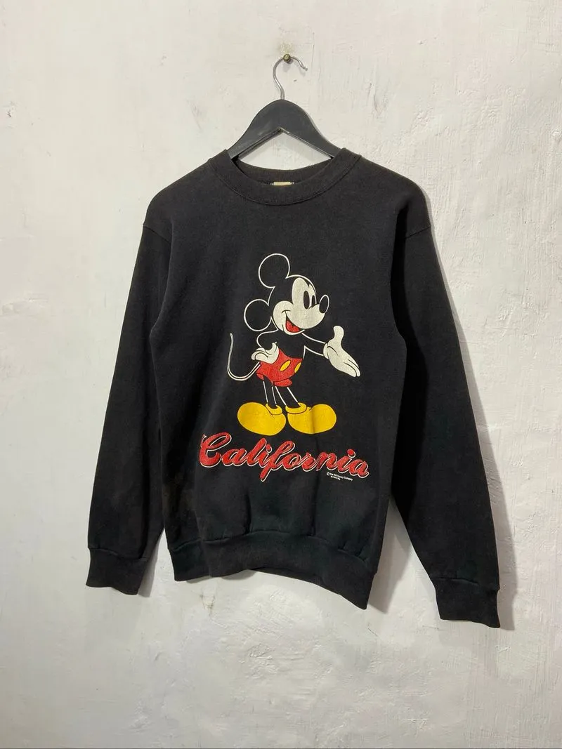 Vintage Sherry Disney Mickey Mouse California Sunfaded Black photo 1