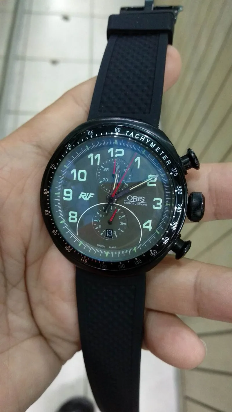 Jam tangan pria otomatis oris rubber strap normal photo 1