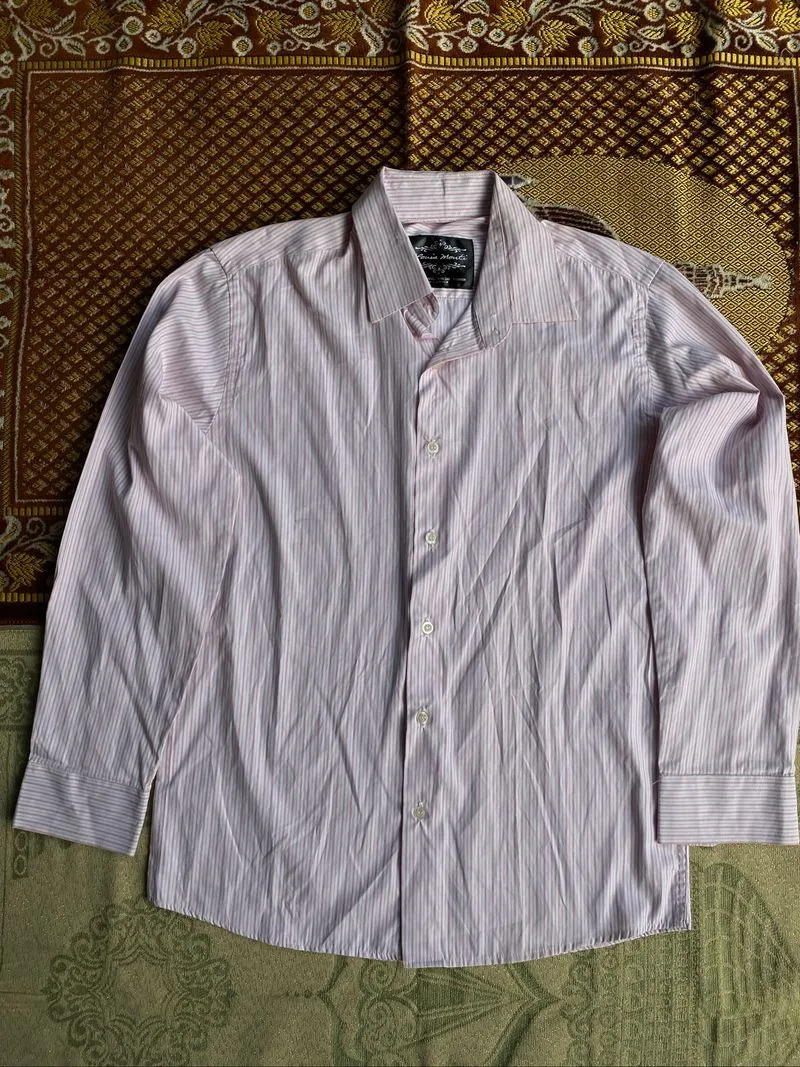 Kemeja Salur Pink photo 1