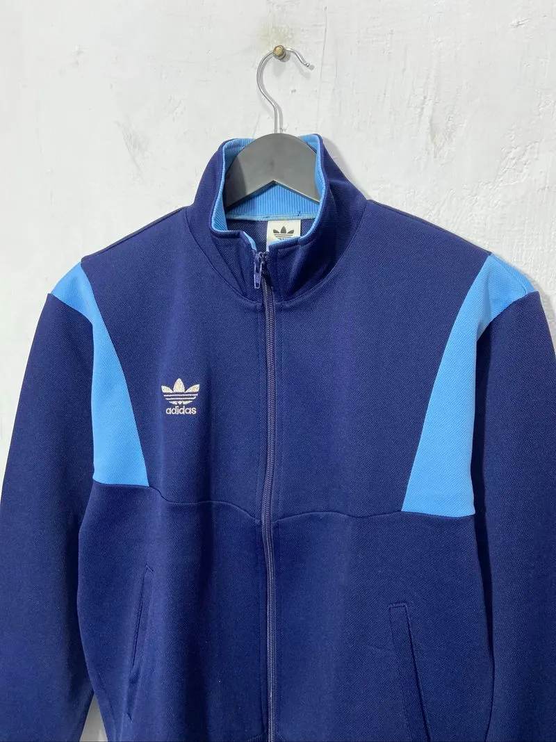 Vintage Adidas Firebird Descente Tracktop Navy Unisex - Preloved