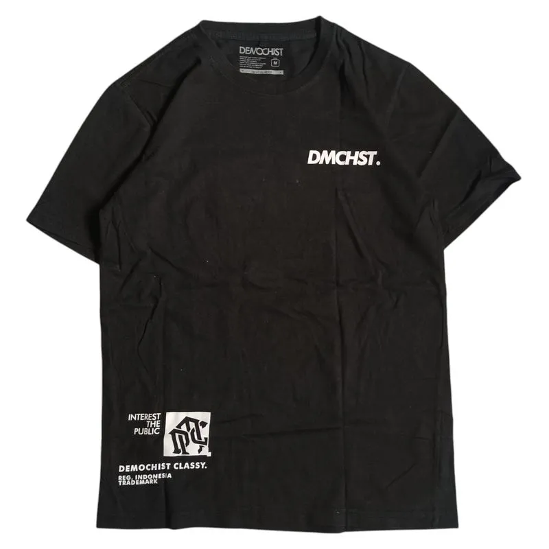 Uniqlo Streetwear Casual T-shirt Pria white black photo 1