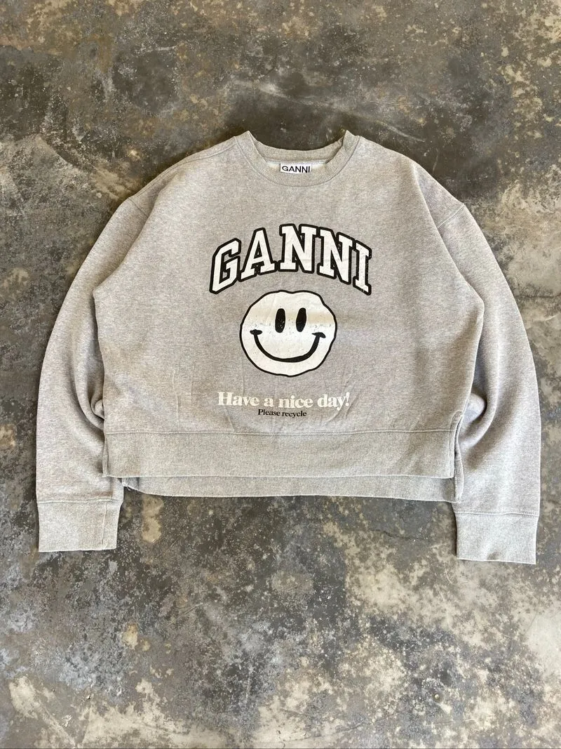 GANNI CREWNECK CROP photo 1
