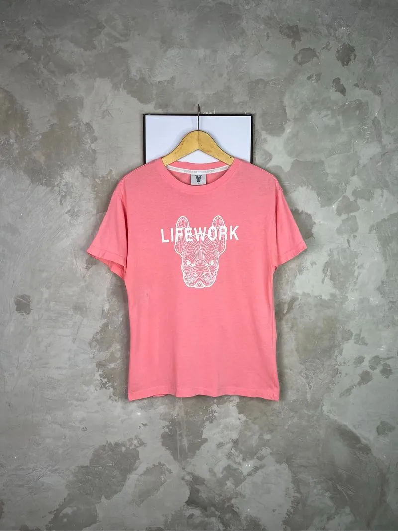 Lifework Hideaways Big Logo Pink Tee Shirt photo 1