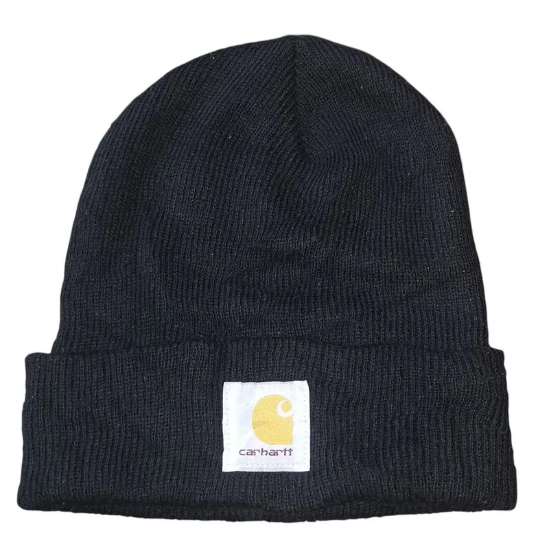 CARHARTT Black Beanie Hat A18 BLK photo 1