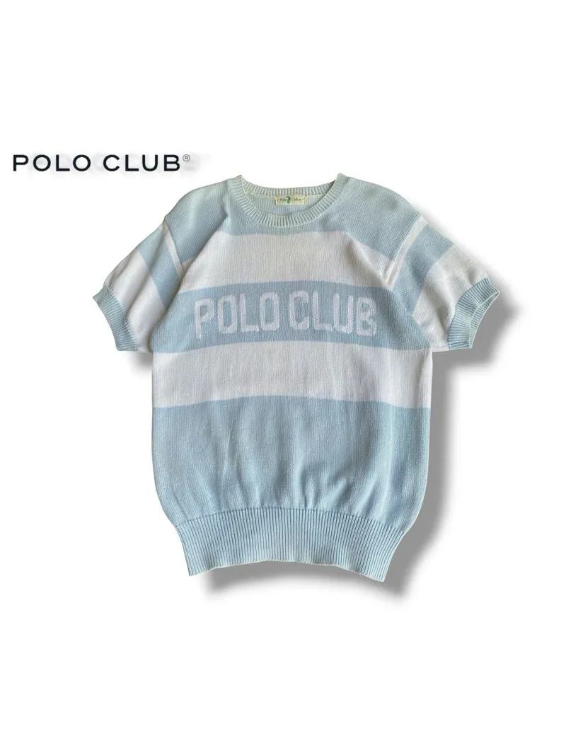 rajut lengan pendek vintage “POLO CLUB” photo 1