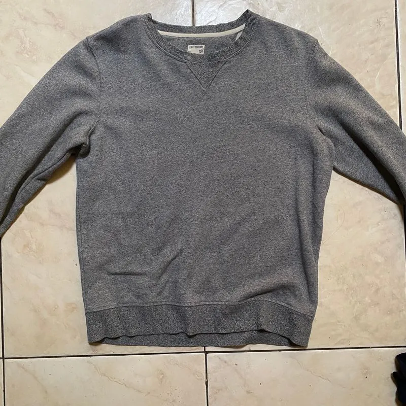 Casual Sweater Pria gray photo 1