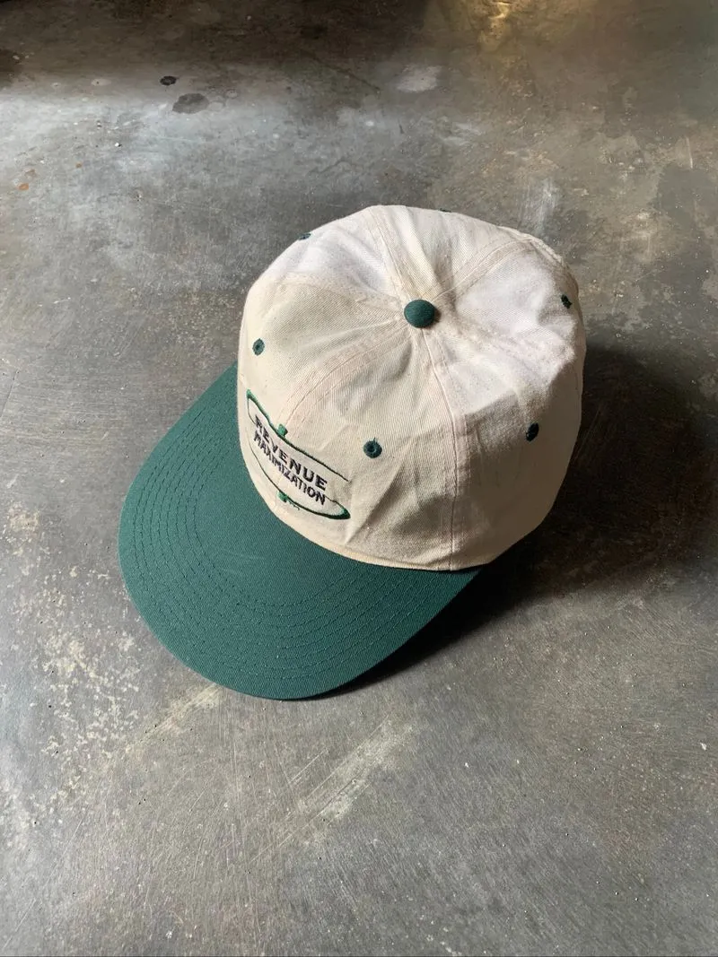 Vintage hit twotone cap dad cap green cream photo 1
