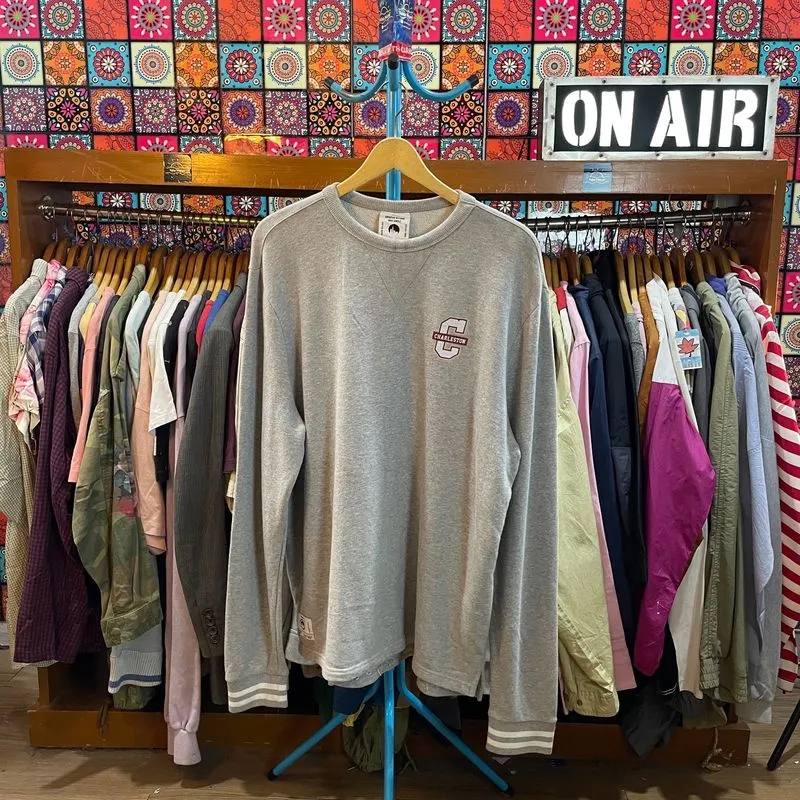 Groove Rhyme Charleston “Gray Jungle” Crewneck Sweatshirt photo 1