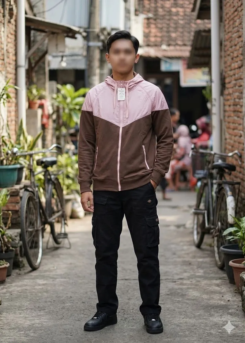 Hoodie Zipper Topten Two Tones Style Luxury photo 1