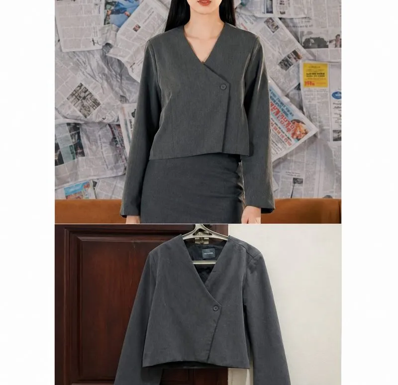 This Is April: Editorial Grey Outerwear photo 1