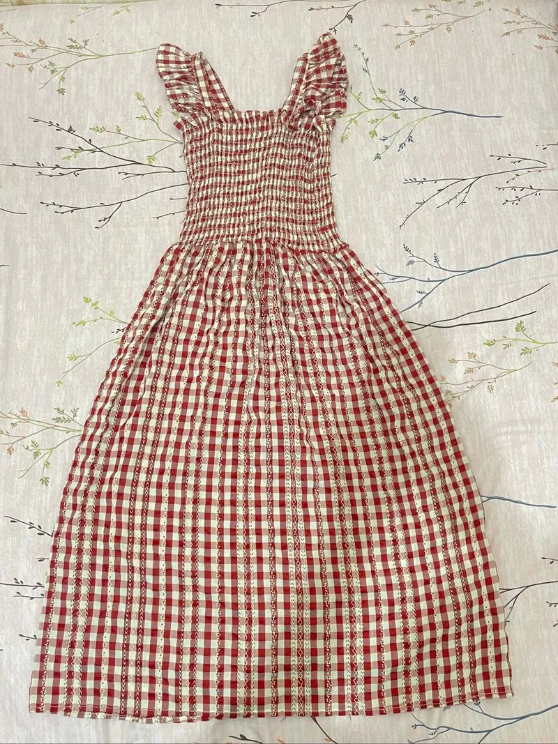 Dress kotak-kotak photo 1