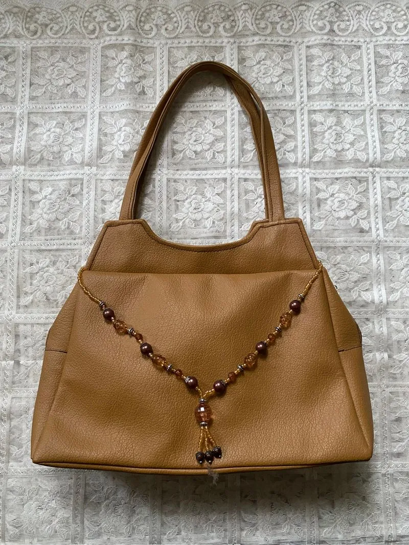 brown etnik totebag photo 1