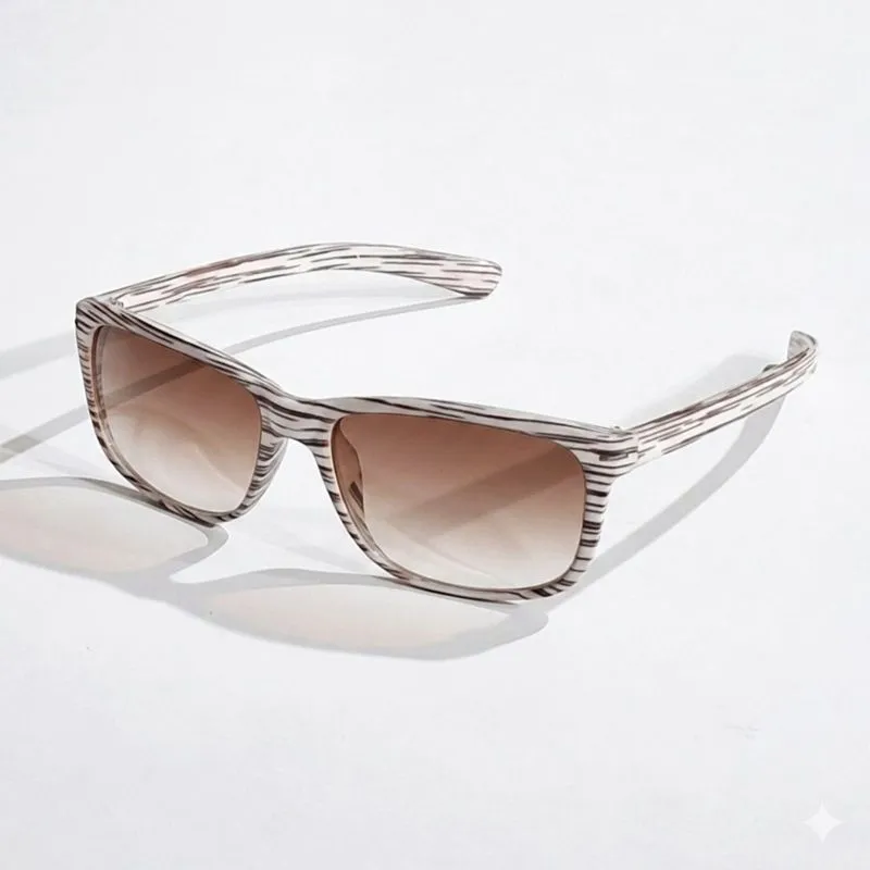 Kacamata Motif Wood Gradient Brown Lenses photo 1
