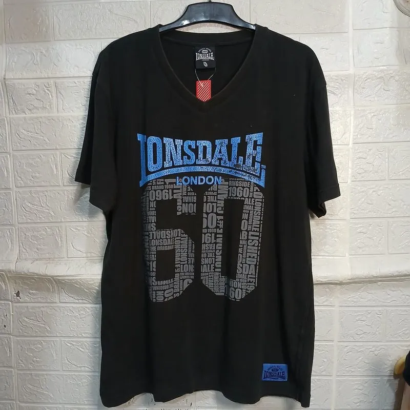 Kaos T Shirt Art Sport Lonsdale London Black Size XL fit XXL photo 1