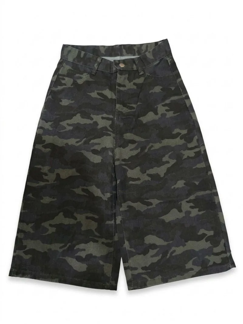 Baggy Black Camo Shorts photo 1
