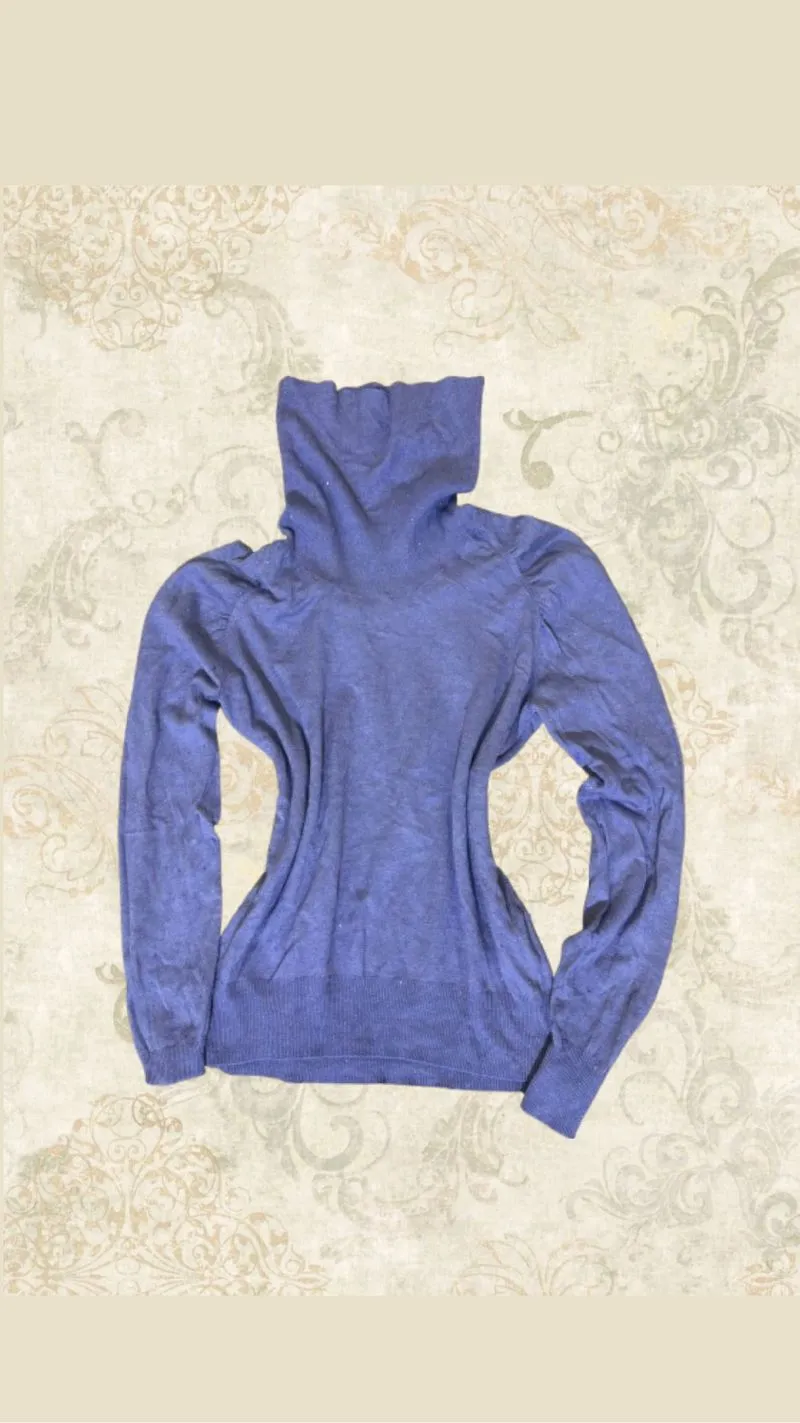 Uniqlo Turtleneck Knit Shimmer Purple photo 1