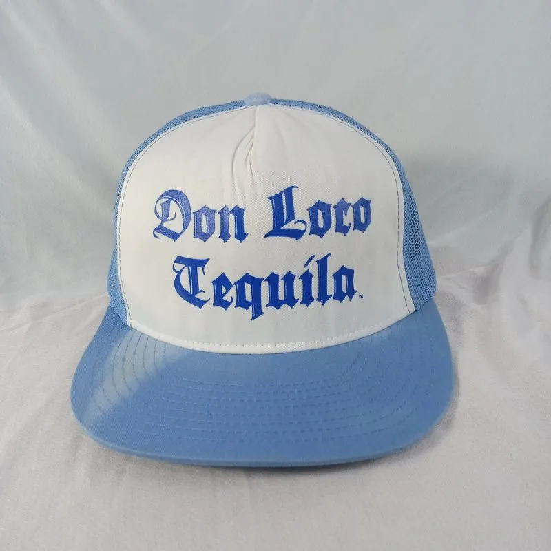 Vintage Streetwear Hat Pria white blue photo 1