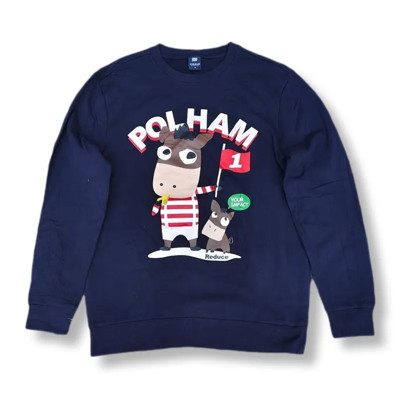 POLHAM NAVY CREWNECK | SWEATER | OUTERWEAR | MNZA photo 1